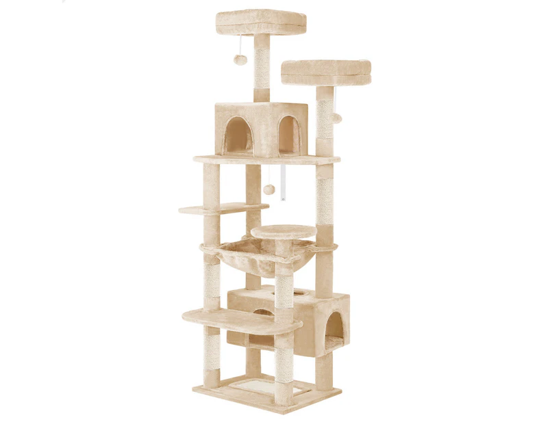 BEASTIE Cat Tree Tower Scratching Post Beige 184