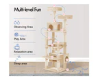 BEASTIE Cat Tree Tower Scratching Post Beige 184