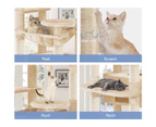 BEASTIE Cat Tree Tower Scratching Post Beige 184