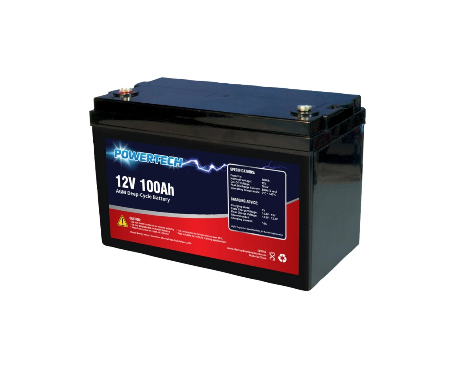 12V 100Ah AGM Deep Cycle Battery V2