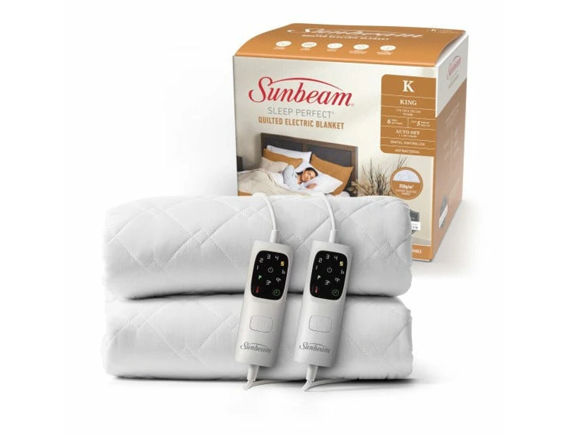 Sunbeam Sleep Perfect Quilted Electric Blanket - King