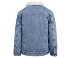 Sunnyville Boys' Jet Sherpa Denim Jacket - Mid Blue