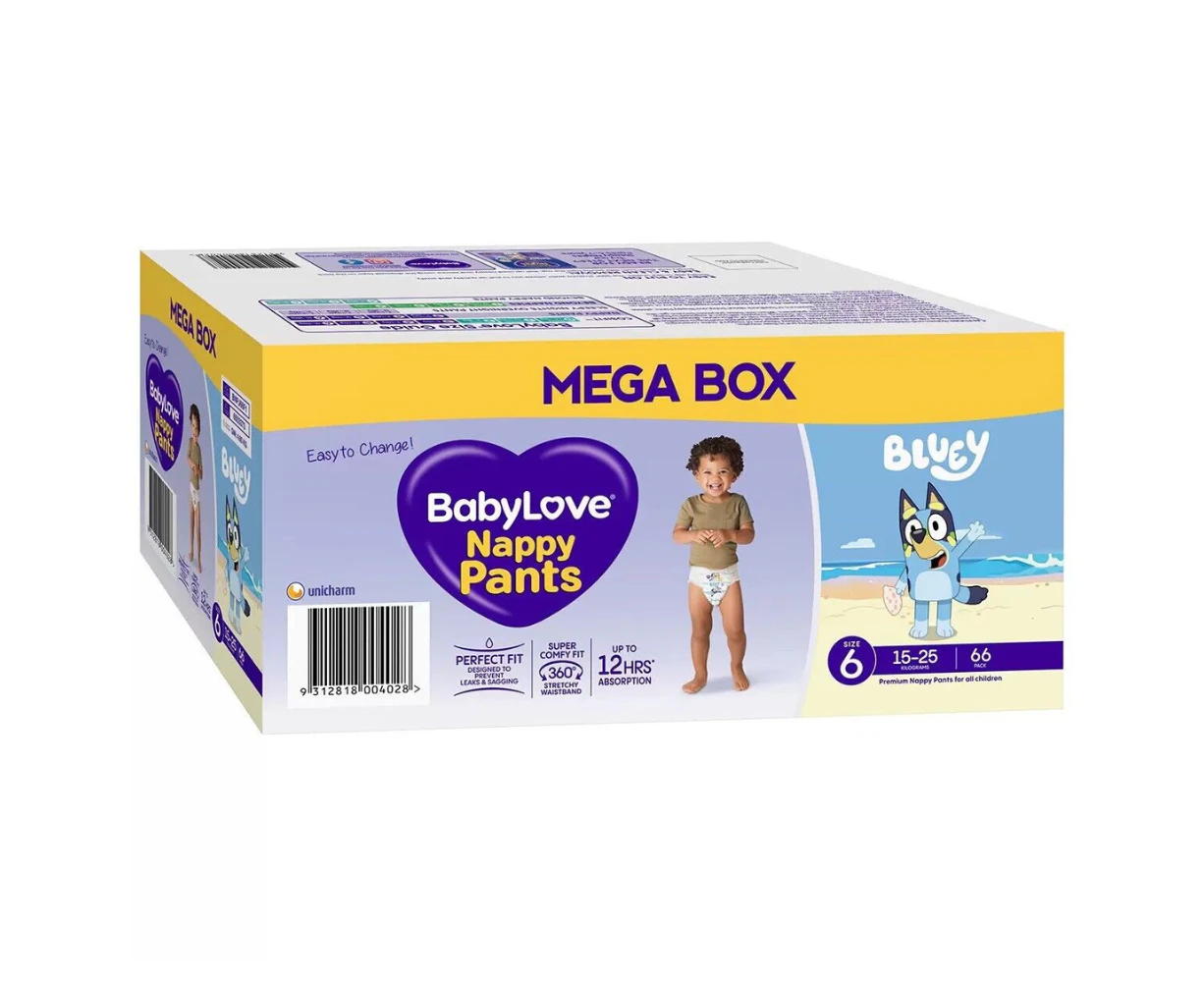 BabyLove Toddler Nappy Pants Pull Up Diaper Nappies Bulk Box 66 Pieces