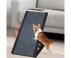Advwin Pet Ramp Non-Slip 4 Adjustable Height Foldable 100cm Dog Ramp for Bed Couch car Black