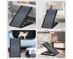 Advwin Pet Ramp Non-Slip 4 Adjustable Height Foldable 100cm Dog Ramp for Bed Couch car Black