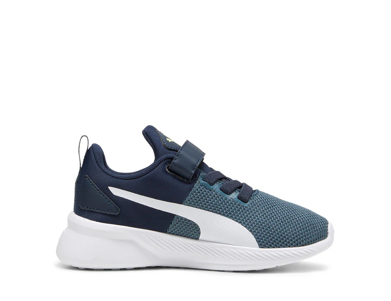 Puma Boys' Flyer Runner Sneakers - Navy/Grey Skies/White