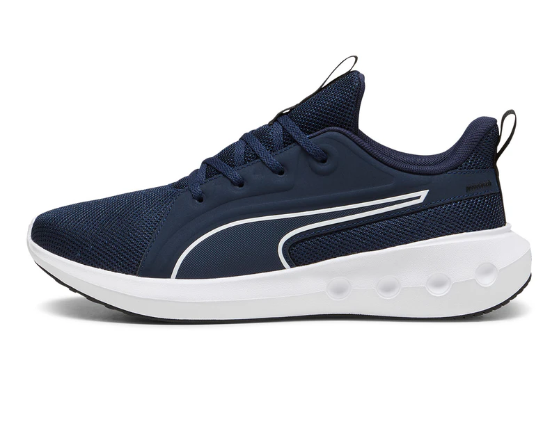 Puma shoes black and blue on sale