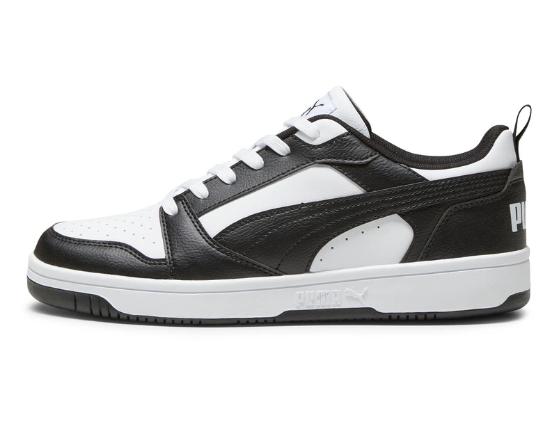 Puma Men's Rebound V6 Low Sneakers - Puma White/Puma Black