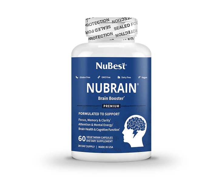 NuBest  NuBrain, For Brain Health, Focus & Memory, 60 Vegan Capsules