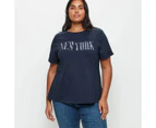 Target Plus Size Graphic T-Shirt - Blue