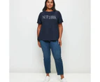 Target Plus Size Graphic T-Shirt - Blue