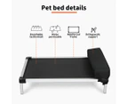 Pawz Pet Trampoline Aluminium Frame Dog Bed Elevated Raised Heavy Pillow Large