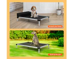 Pawz Pet Trampoline Aluminium Frame Dog Bed Elevated Raised Heavy Pillow Large