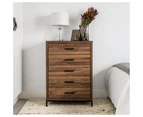 Groove Furniture Aubrey 5-Drawer Tallboys and Dressers Dresser Table Storage Cabinet