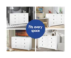 ALFORDSON 6 Chest of Drawers Hamptons Storage Cabinet Dresser Tallboy White