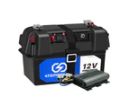 ATEM POWER 12V 40A DC to DC Battery Charger MPPT Dual Battery System with Battery Box