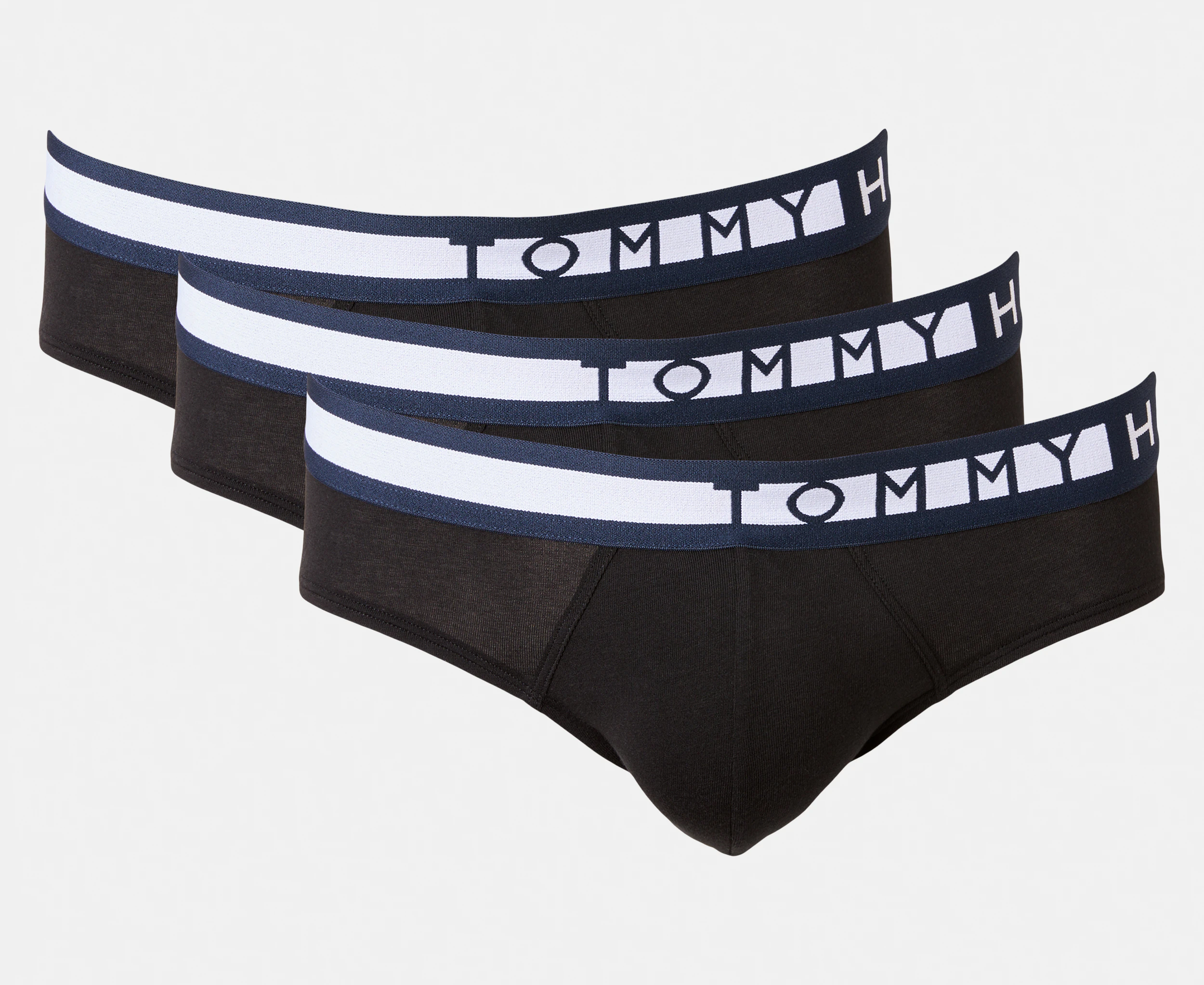 Tommy Hilfiger Men's Recycled Cotton Briefs 3-Pack - Black