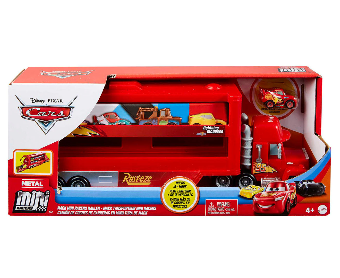 Disney Pixar Cars Mack Mini Racers Hauler Toy