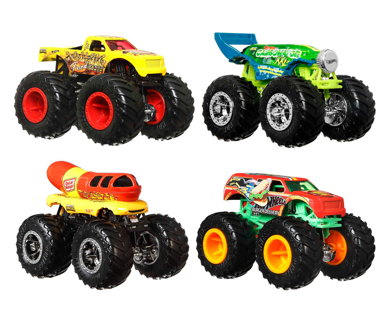 ​Hot Wheels Monster Trucks 4-Pack - Assorted*