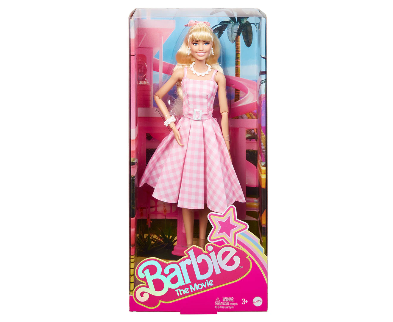 Barbie the Movie Barbie in Pink Gingham Dress Doll