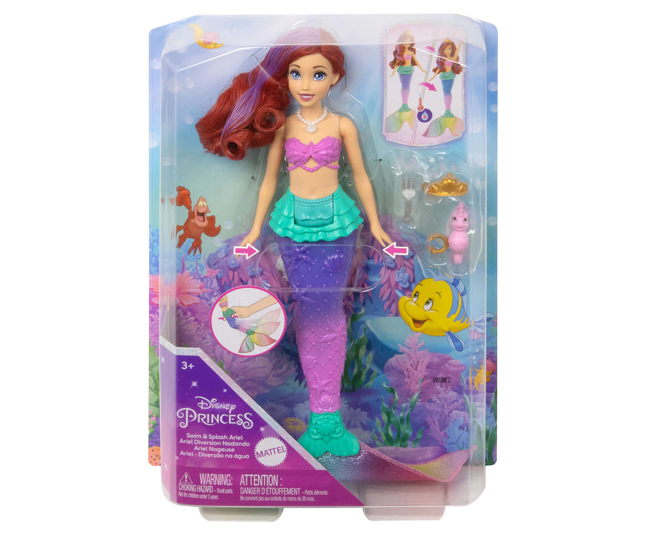 Disney Princess Swim & Splash Ariel Doll