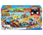 Hot Wheels Monster Trucks Arena Smashers Colour Shifters 5-Alarm Rescue Playset