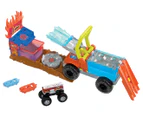 Hot Wheels Monster Trucks Arena Smashers Colour Shifters 5-Alarm Rescue Playset