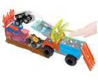 Hot Wheels Monster Trucks Arena Smashers Colour Shifters 5-Alarm Rescue Playset