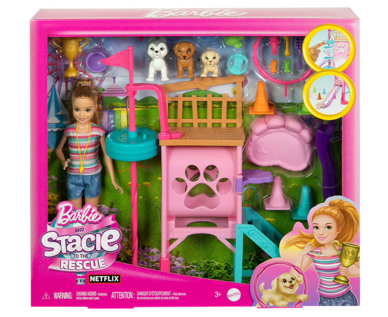 Barbie & Stacie To The Rescue Pup Doll & Playset