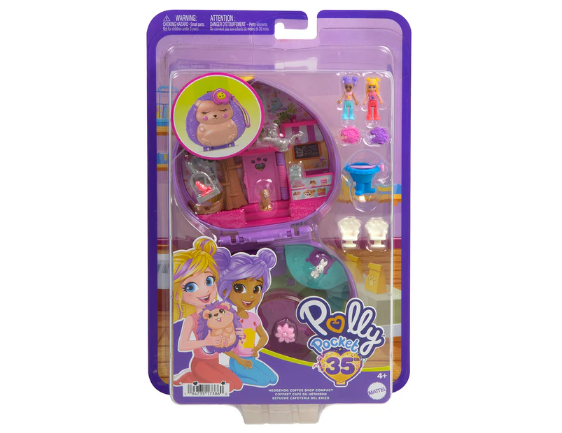 Polly Pocket Hedgehog Coffee Shop Playset