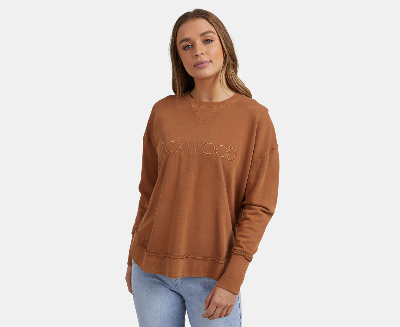 Foxwood Women's Simplified Crew Sweatshirt - Tan