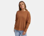 Foxwood Women's Simplified Crew Sweatshirt - Tan