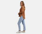 Foxwood Women's Simplified Crew Sweatshirt - Tan