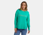 Foxwood Women's Simplified Crew Sweatshirt - Bright Green