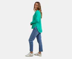 Foxwood Women's Simplified Crew Sweatshirt - Bright Green