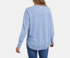 Foxwood Women's Simplified Crew Sweatshirt - Washed Light Blue