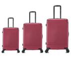 Atlas Enduro 3-Piece Hardcase Luggage/Suitcase Set - Maroon