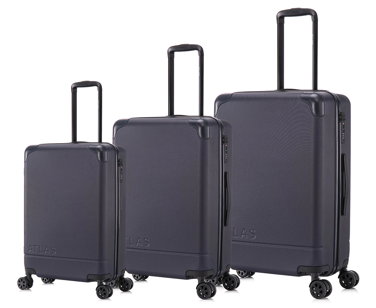 Atlas Enduro 3-Piece Hardcase Luggage/Suitcase Set - Navy