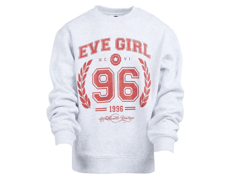 Eve Girl Youth Girls' Academy Crew Sweatshirt - Grey