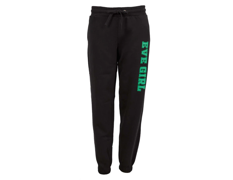 Eve Girl Youth Girls' Everyday Trackpants / Tracksuit Pants - Washed Black