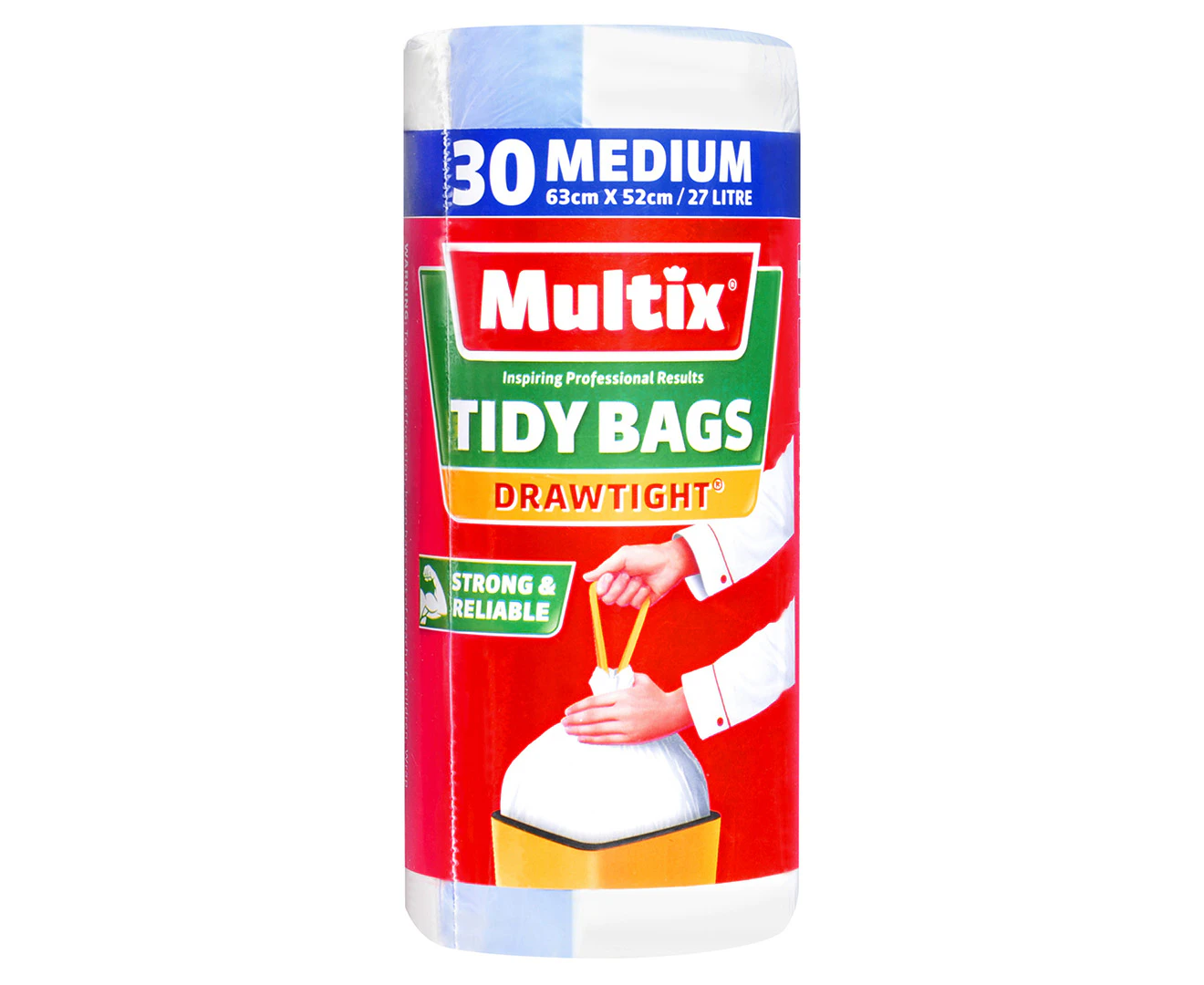 Multix Medium 27L Drawtight Tidy Bags 30pk