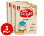 3 x Nestlé Cerelac Baby Rice Infant Cereal 200g