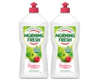 2 x 900mL Morning Fresh Ultra Concentrate Dishwashing Liquid Raspberry & Crisp Apple