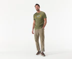 Quiksilver Men's Mind Barrel Short Sleeve Tee / T-Shirt / Tshirt - Four Leaf Clover