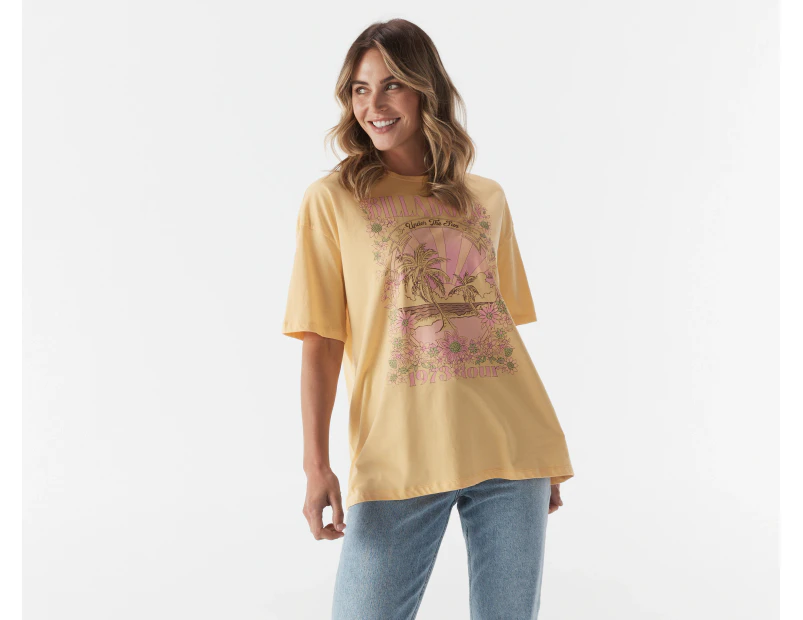 Billabong Women's Under The Sun Relaxed Tee / T-Shirt / Tshirt - Paloma