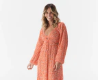 Billabong Women's Last Call Mini Floral Maxi Dress - Fire Side