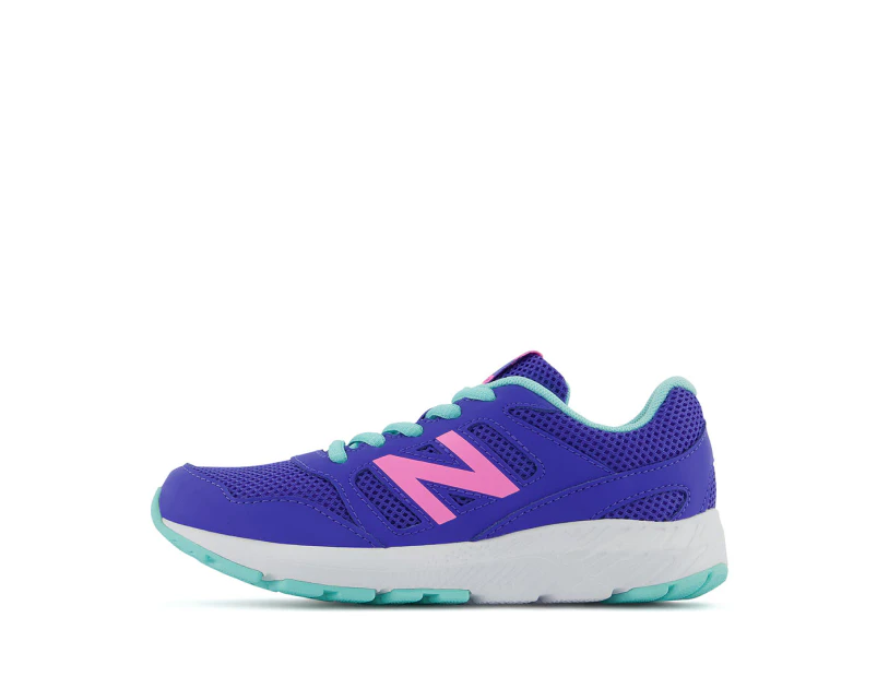 New Balance Youth 570v2 Sneakers - Aura/Surf/Vibrant Pink