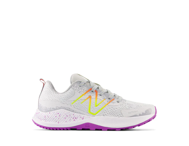 New Balance Youth Boys' DynaSoft Nitrel Trail v5 Trail Running Shoes - Quartz Grey/Cosmic Rose/Neon Dragonfly