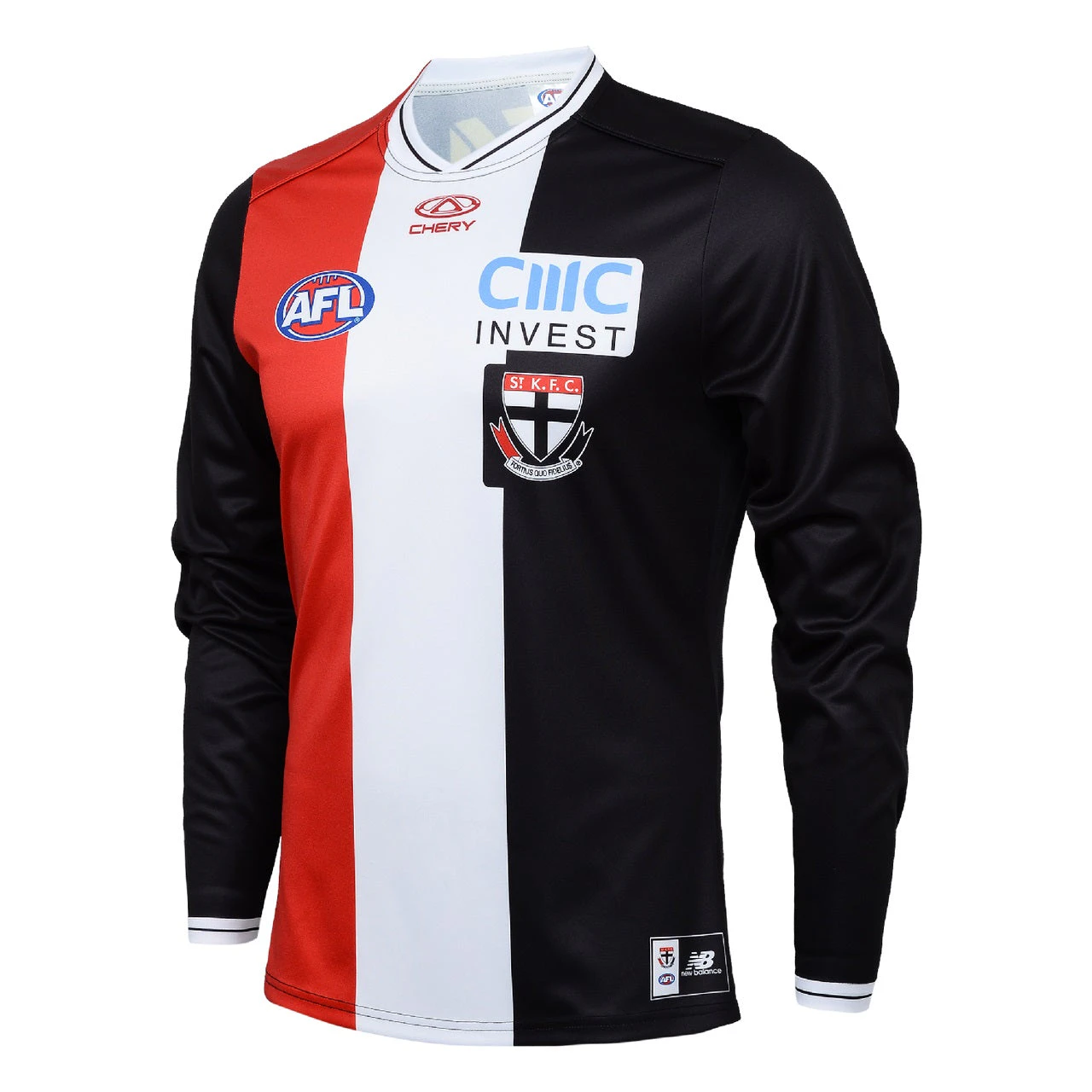 St Kilda 2024 Authentic Mens Home Long Sleeve Guernsey