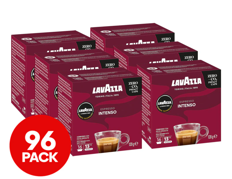 6 x 16pk Lavazza A Modo Mio Coffee Capsules Intenso